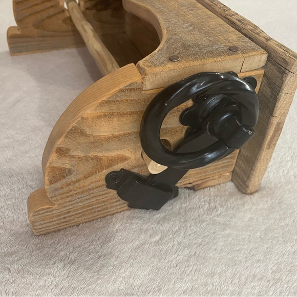 Handmade Wood and Metal Paper Towel Holder - Picture 8 of 8